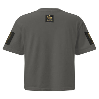 AYI - 1 Women’s heavyweight boxy tee. Powered by AyiWé F&S - AyiWé Fashion & Style